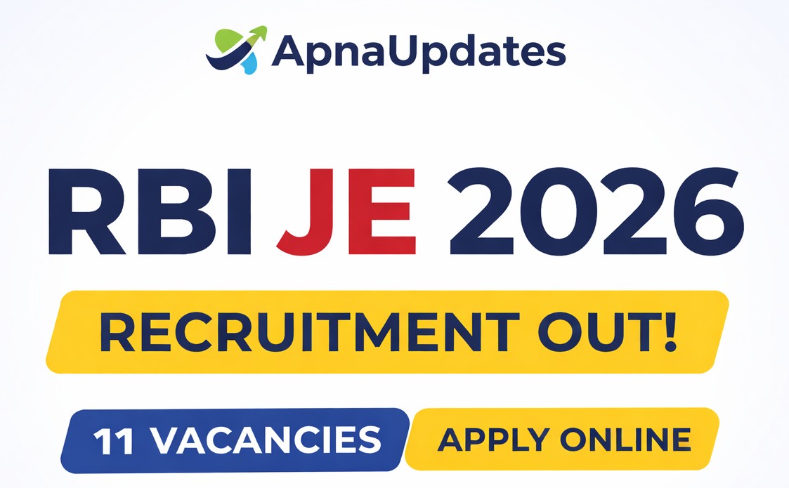 RBI Junior Engineer Recruitment 2026 Notification Out for 11 Vacancy