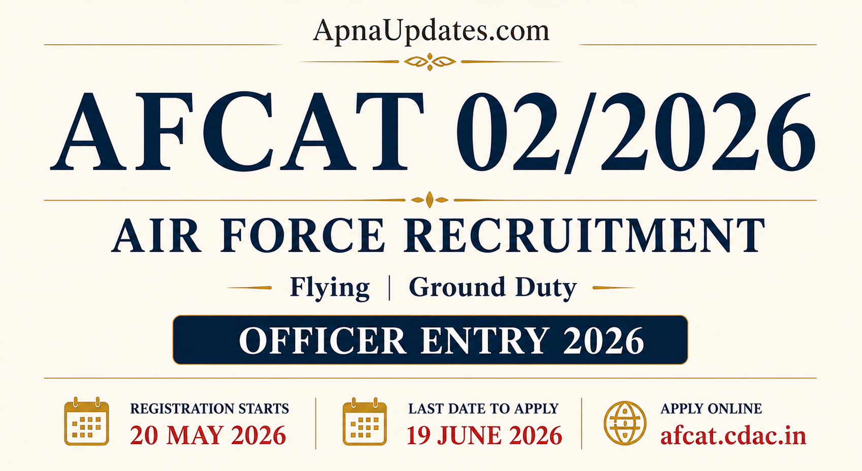 AFCAT 02/2026 Notification Released: Eligibility, Dates & Vacancy Details
