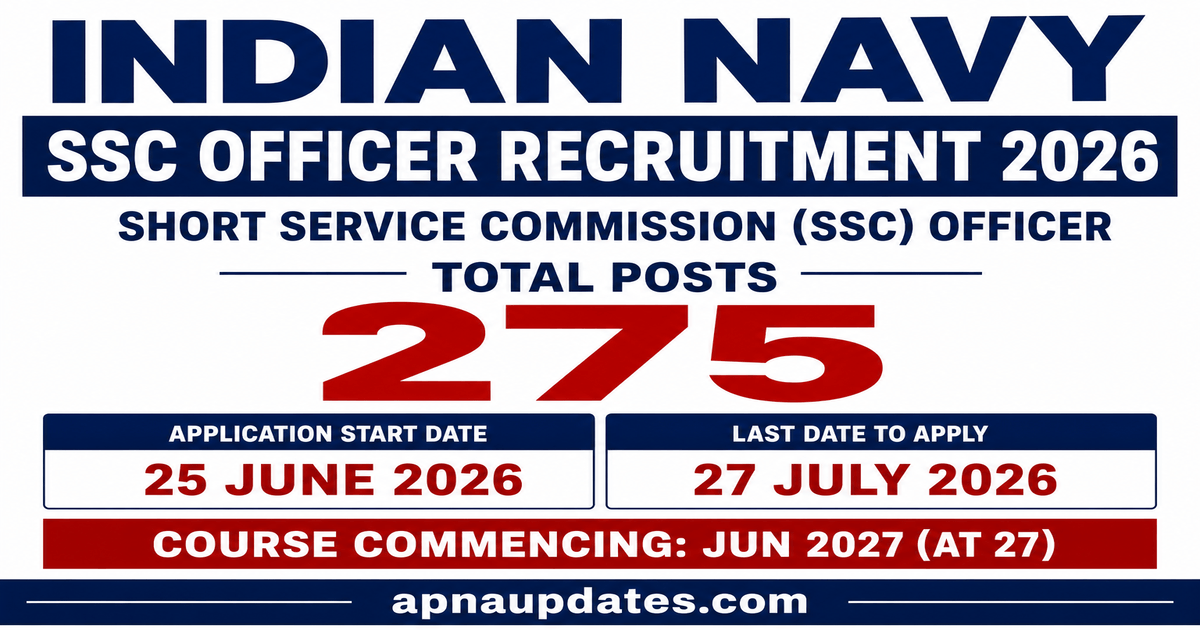 Indian Navy SSC Officer Recruitment 2026